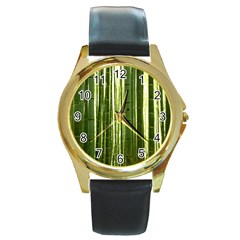 BAMBOO GROVE 2 Round Gold Metal Watches