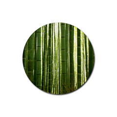 BAMBOO GROVE 2 Rubber Round Coaster (4 pack) 