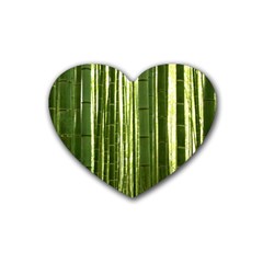 BAMBOO GROVE 2 Rubber Coaster (Heart) 