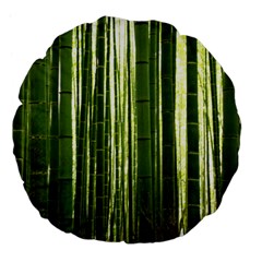 Bamboo Grove 2 Large 18  Premium Flano Round Cushions