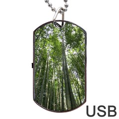 Bamboo Grove 1 Dog Tag Usb Flash (one Side)