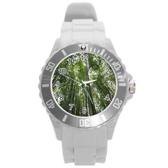 Bamboo Grove 1 Round Plastic Sport Watch (l) by trendistuff