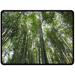 Bamboo Grove 1 Double Sided Fleece Blanket (large) 