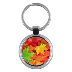 AUTUMN LEAVES 1 Key Chains (Round) 