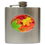 AUTUMN LEAVES 1 Hip Flask (6 oz) Front