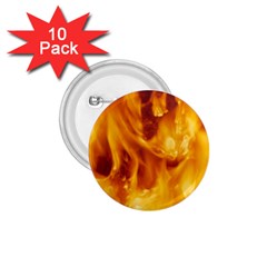 Yellow Flames 1 75  Buttons (10 Pack)