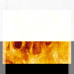 Yellow Flames Rectangular Jigsaw Puzzl by trendistuff