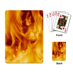 Yellow Flames Playing Card by trendistuff