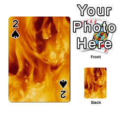 Yellow Flames Playing Cards 54 Designs  by trendistuff