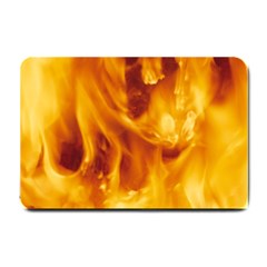 Yellow Flames Small Doormat  by trendistuff