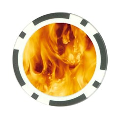 Yellow Flames Poker Chip Card Guards