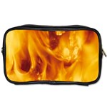 YELLOW FLAMES Toiletries Bags Front