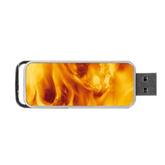 Yellow Flames Portable Usb Flash (one Side) by trendistuff