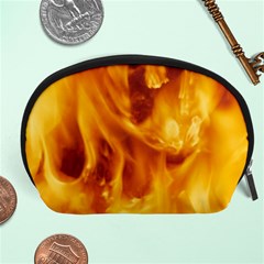 Yellow Flames Accessory Pouches (large) 