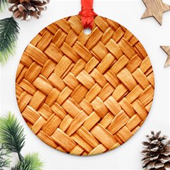 Woven Straw Ornament (round)  by trendistuff