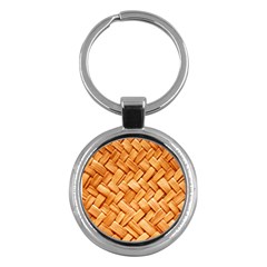 Woven Straw Key Chains (round) 