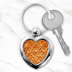 Woven Straw Key Chains (heart)  by trendistuff