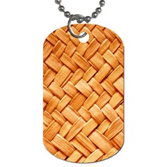 Woven Straw Dog Tag (one Side) by trendistuff