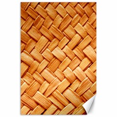 Woven Straw Canvas 24  X 36  by trendistuff