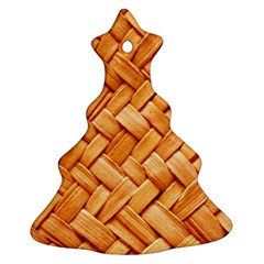 Woven Straw Christmas Tree Ornament (2 Sides) by trendistuff