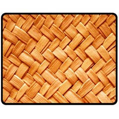 Woven Straw Double Sided Fleece Blanket (medium)  by trendistuff