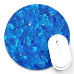 TURQUOISE GLASS Round Mousepads