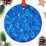 TURQUOISE GLASS Ornament (Round) 