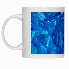 Turquoise Glass White Mugs by trendistuff