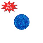 TURQUOISE GLASS 1  Mini Magnets (100 pack) 