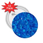 TURQUOISE GLASS 2.25  Buttons (10 pack) 