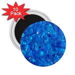 TURQUOISE GLASS 2.25  Magnets (10 pack) 