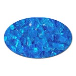 TURQUOISE GLASS Oval Magnet