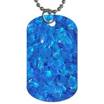 TURQUOISE GLASS Dog Tag (Two Sides)