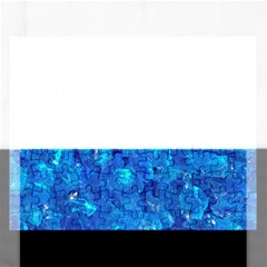 Turquoise Glass Rectangular Jigsaw Puzzl by trendistuff