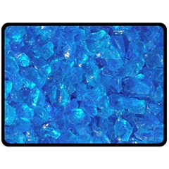 Turquoise Glass Fleece Blanket (large) 