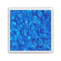 Turquoise Glass Memory Card Reader (square) 