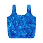 TURQUOISE GLASS Full Print Recycle Bags (M)  Front