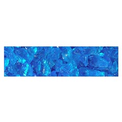 Turquoise Glass Satin Scarf (oblong)