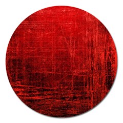 Shades Of Red Magnet 5  (round) by trendistuff