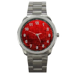 Shades Of Red Sport Metal Watches by trendistuff