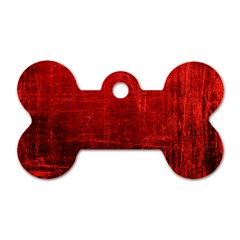 Shades Of Red Dog Tag Bone (two Sides) by trendistuff