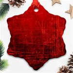 SHADES OF RED Snowflake Ornament (2-Side) Front