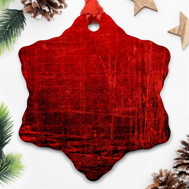 SHADES OF RED Snowflake Ornament (2-Side)