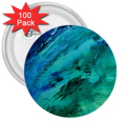 Shades Of Blue 3  Buttons (100 Pack) 