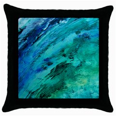 Shades Of Blue Throw Pillow Cases (black) by trendistuff