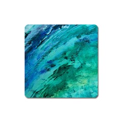 Shades Of Blue Square Magnet by trendistuff