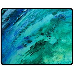 Shades Of Blue Double Sided Fleece Blanket (medium) 