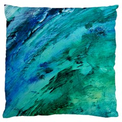 Shades Of Blue Large Flano Cushion Cases (one Side)  by trendistuff