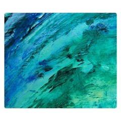 Shades Of Blue Double Sided Flano Blanket (small) 