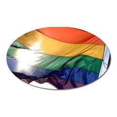 Pride Flag Oval Magnet by trendistuff